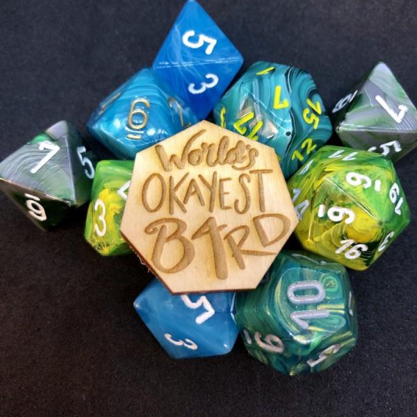 D&D Pin World's Okayest Bard Pin picture