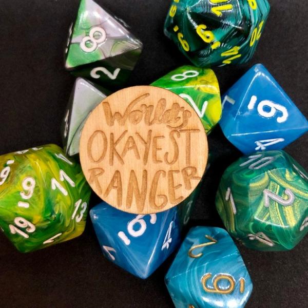 D&D Pin World's Okayest Ranger Pin picture