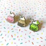 Milk Tea Enamel Pin - Shop Via Etsy