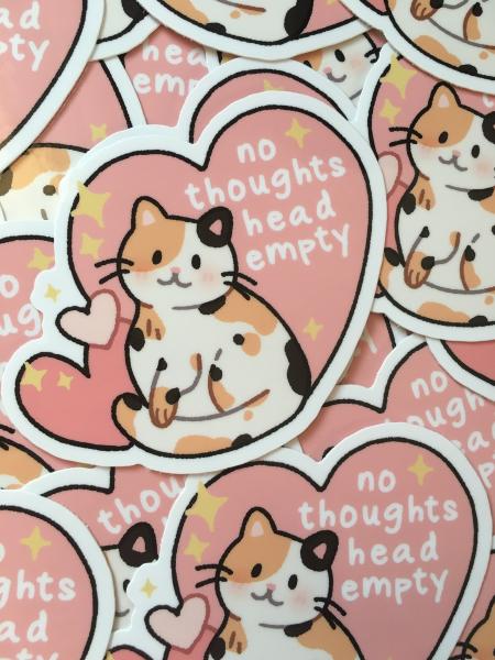 No thoughts head empty vinyl sticker picture