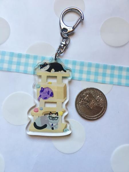 Animal Crossing Cat Keychain picture