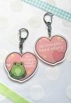 No thoughts head empty frog keychain