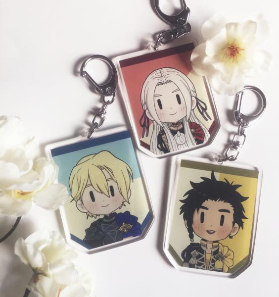 Fire Emblem 3 Houses Keychains picture