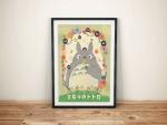 Totoro inspired 8.5 x 11 Print