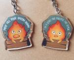 Double-sided Calcifer Keychain