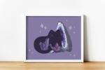 Geode Cat 8.5 x 11 Print