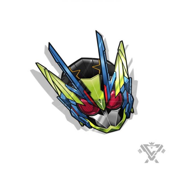 Shining Assault Hopper Head - 3"x 3" Holofoil Sticker picture