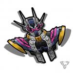 Zi-O II - 3"x 3" Vinyl Sticker