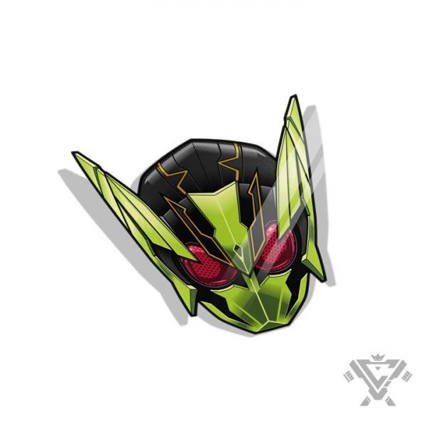 Shining Hopper Head - 3"x 3" Vinyl Sticker picture