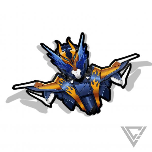 Cross Z - 3"x 3" Vinyl Sticker picture