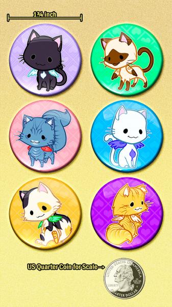 Cat Wings Button Set picture