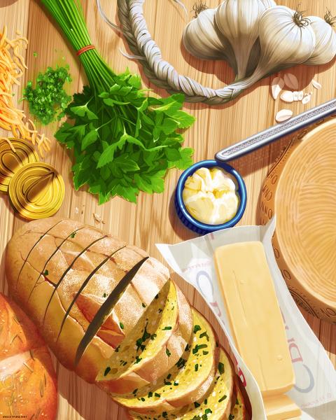 Essence of Garlic Bread Print picture