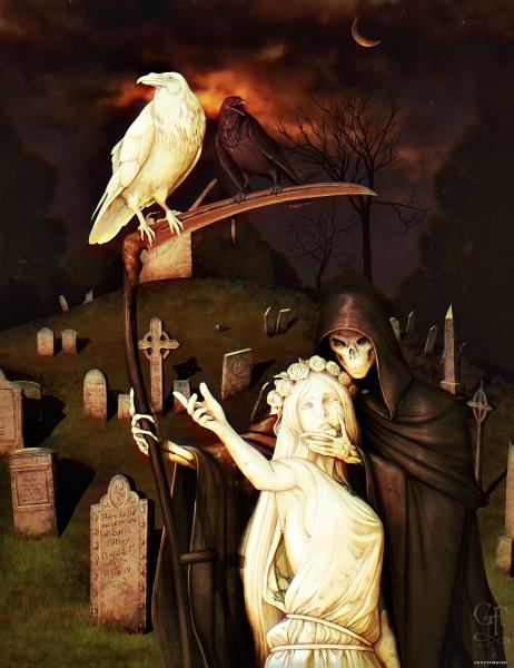 Ravens' Grave Art Print