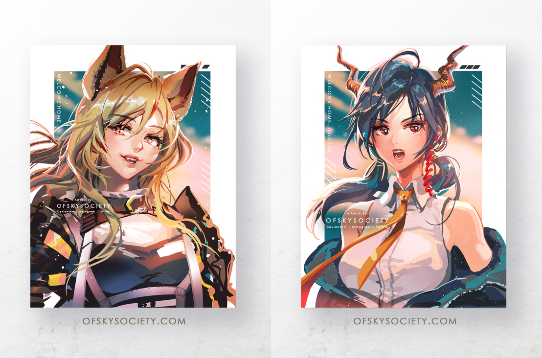 Arknights 8.5x11 inch Prints picture