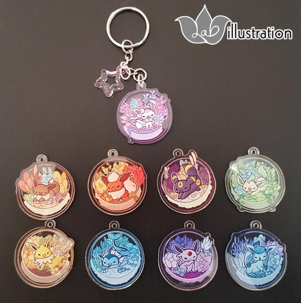 Eeveelution charms - 1.5 inches