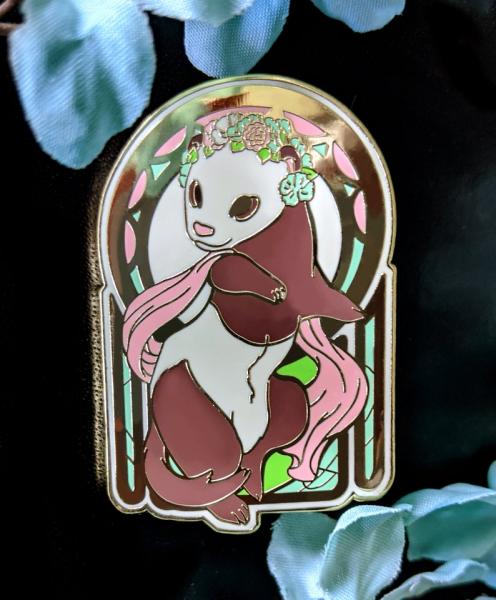 Ferret Nouveau Enamel Pin picture