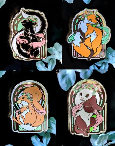 Skunk Nouveau Enamel Pin picture