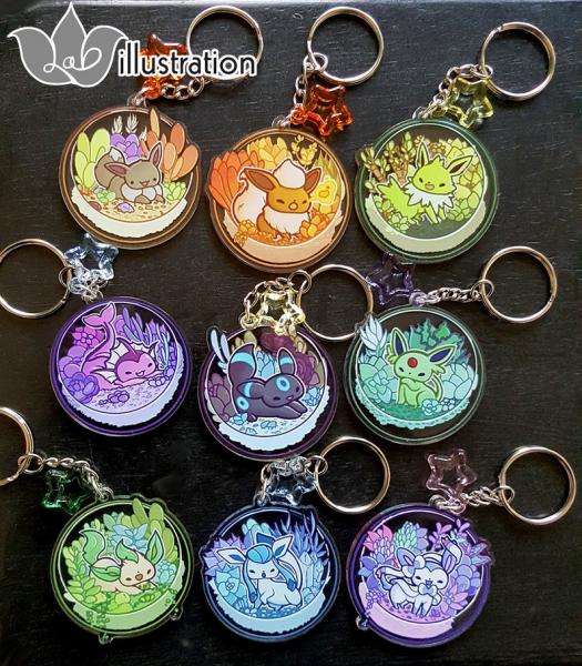 Eeveelution charms - 2 inches picture