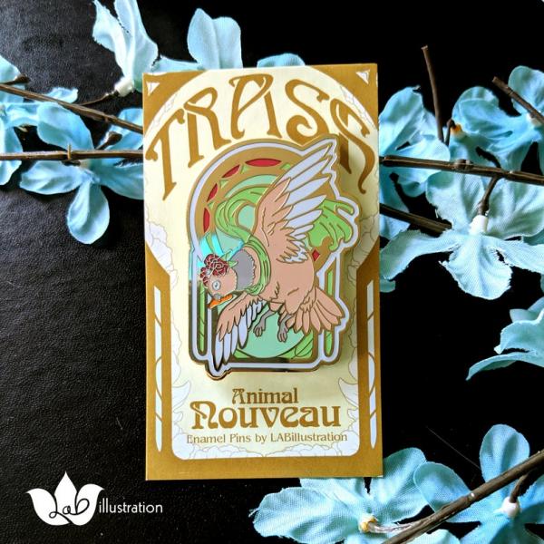 Pigeon Nouveau Enamel Pin picture