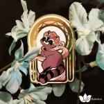 Raccoon Nouveau Enamel Pin