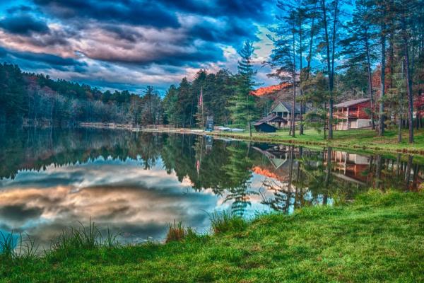 Sunrise at the Cabin picture