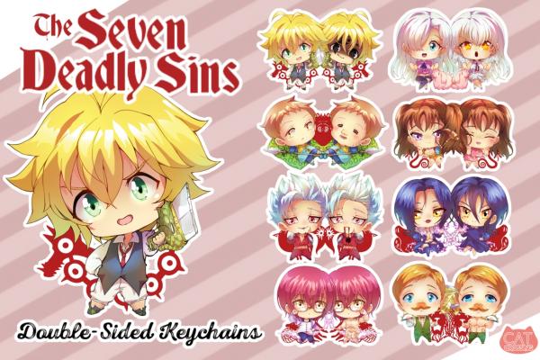 The Seven Deadly Sins Nanatsu No Taizai Charms picture