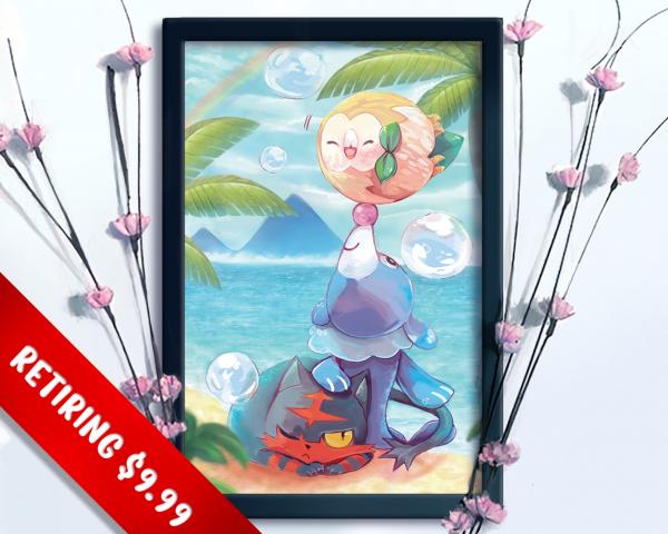 Pokemon Alola Print picture