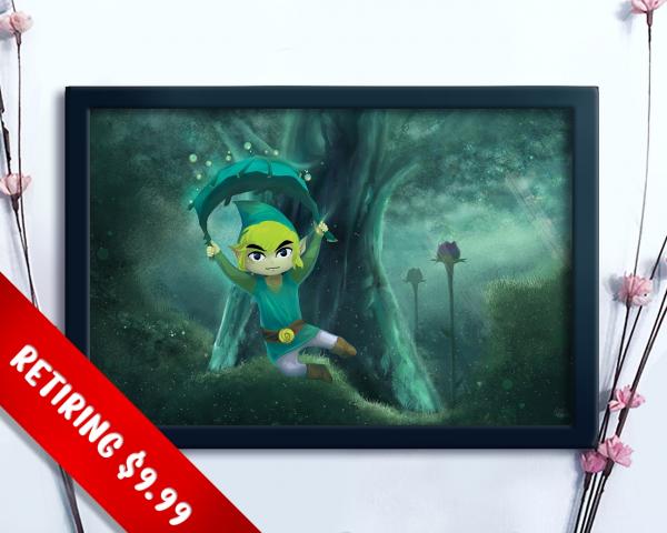 The Legend of Zelda Wind Waker Print picture