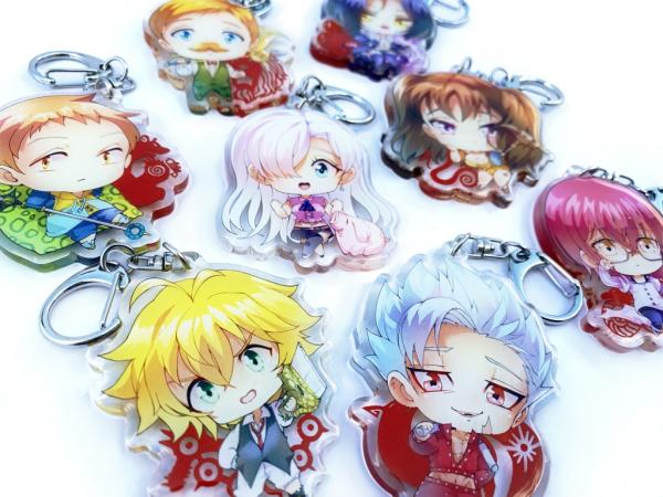 The Seven Deadly Sins Nanatsu No Taizai Charms