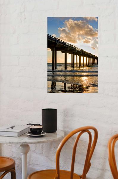 Scripps Pier at Sunset, La Jolla, California picture