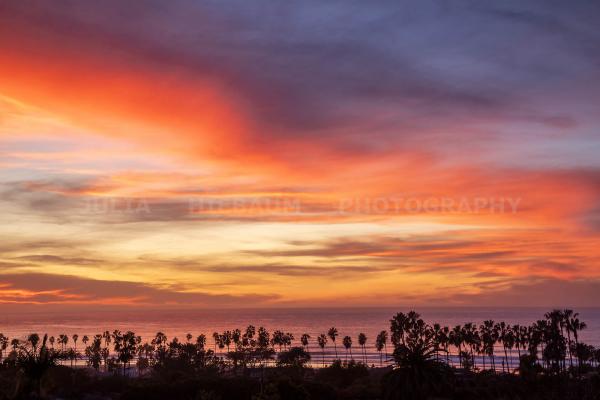 Vibrant Sunset at La Jolla Shores, California