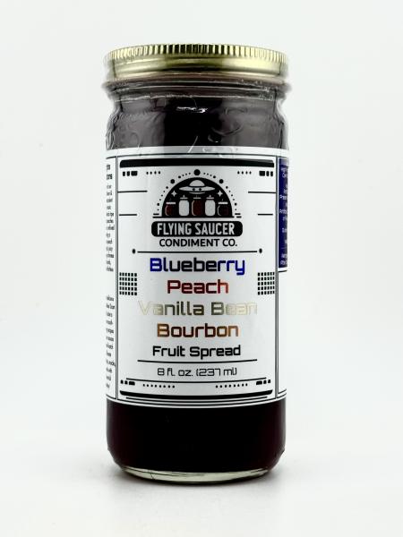 Blueberry Peach Vanilla Bean Bourbon Fruit Spread