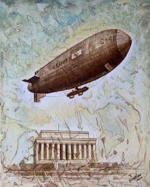 "Blimp over the Memorial" picture