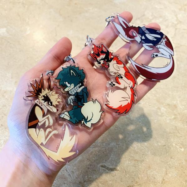 Hero Academia Dog Keychains Charms picture