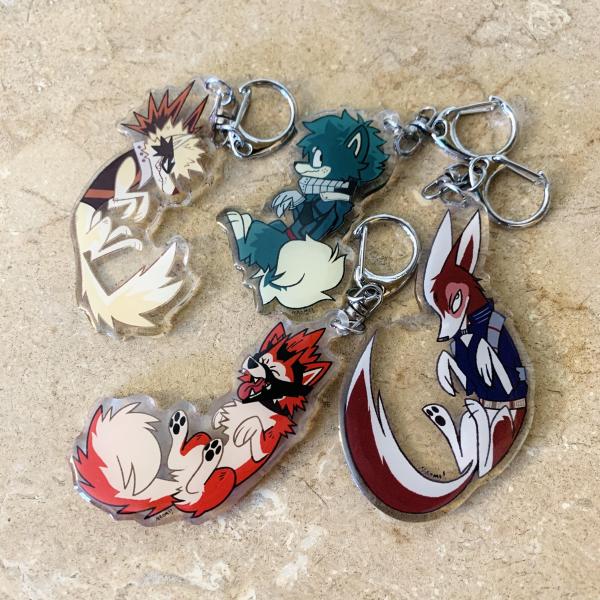 Hero Academia Dog Keychains Charms picture