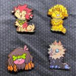 Kimetsu no Yaiba/ Demon Slayer Chibi Dog Enamel Pins