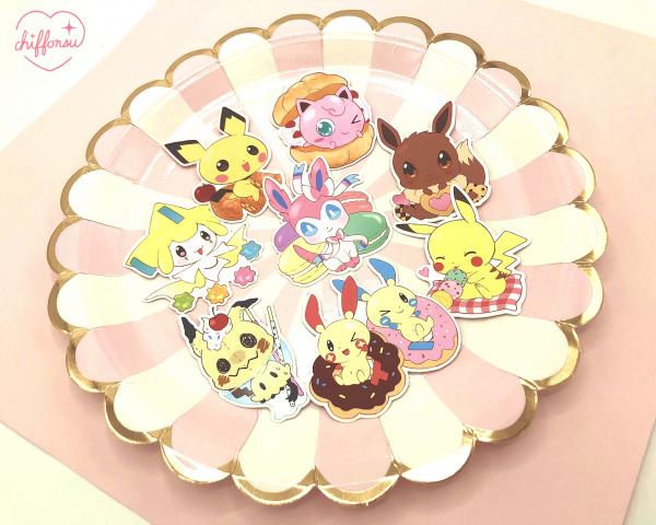 Sweet Treat Pokemon Stickers Set #1 picture