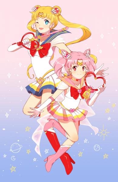 Sailor Moon x Chibi Moon Print (11x17)