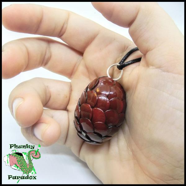 Deep Red Dragon Egg Pendant picture