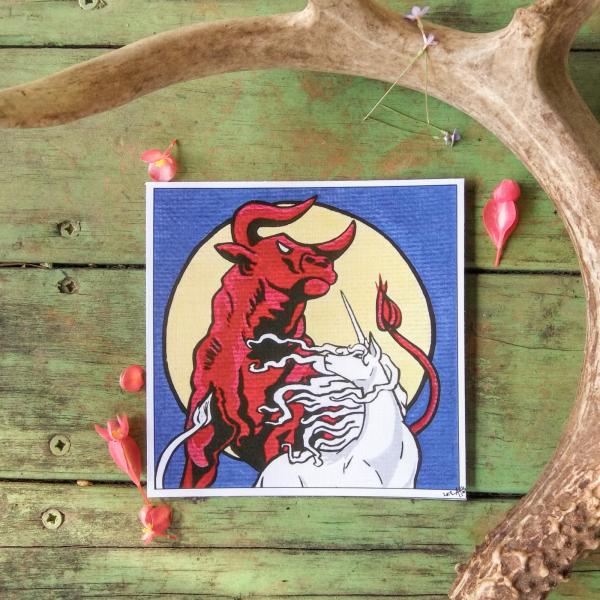 The Bull and the Unicorn Print