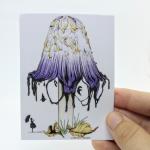 Inky Cap Mushroom Sticker
