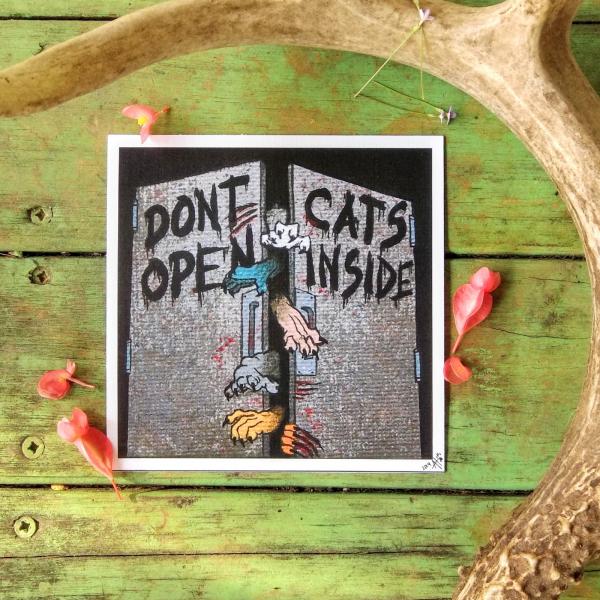 Don't Open, Cats Inside Print picture