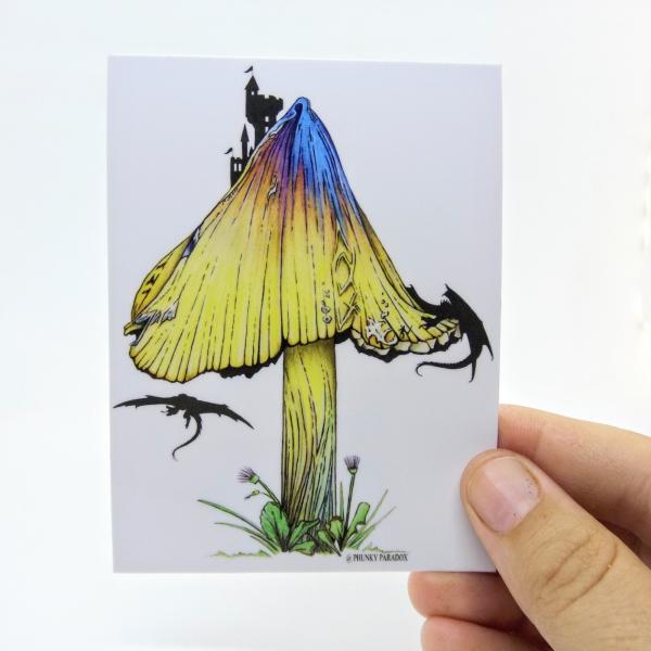 Colorful Mushroom Sticker