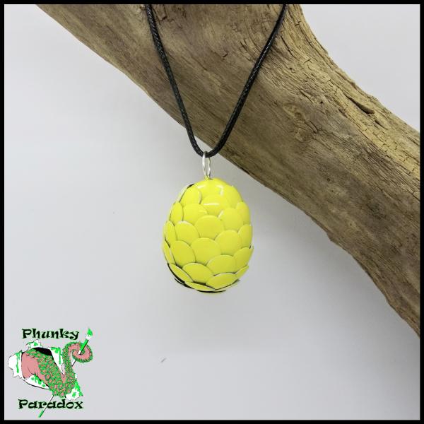 Lemon Yellow Dragon Egg Pendant picture