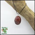 Deep Red Dragon Egg Pendant