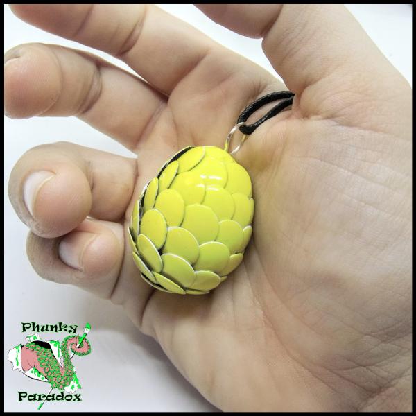 Lemon Yellow Dragon Egg Pendant picture