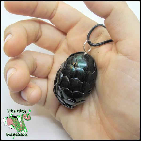 Forest Green Dragon Egg Pendant picture