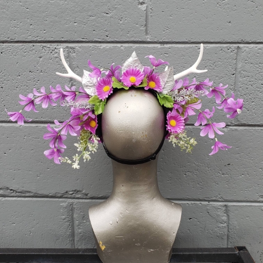 Purple Floral Faun Headdress picture