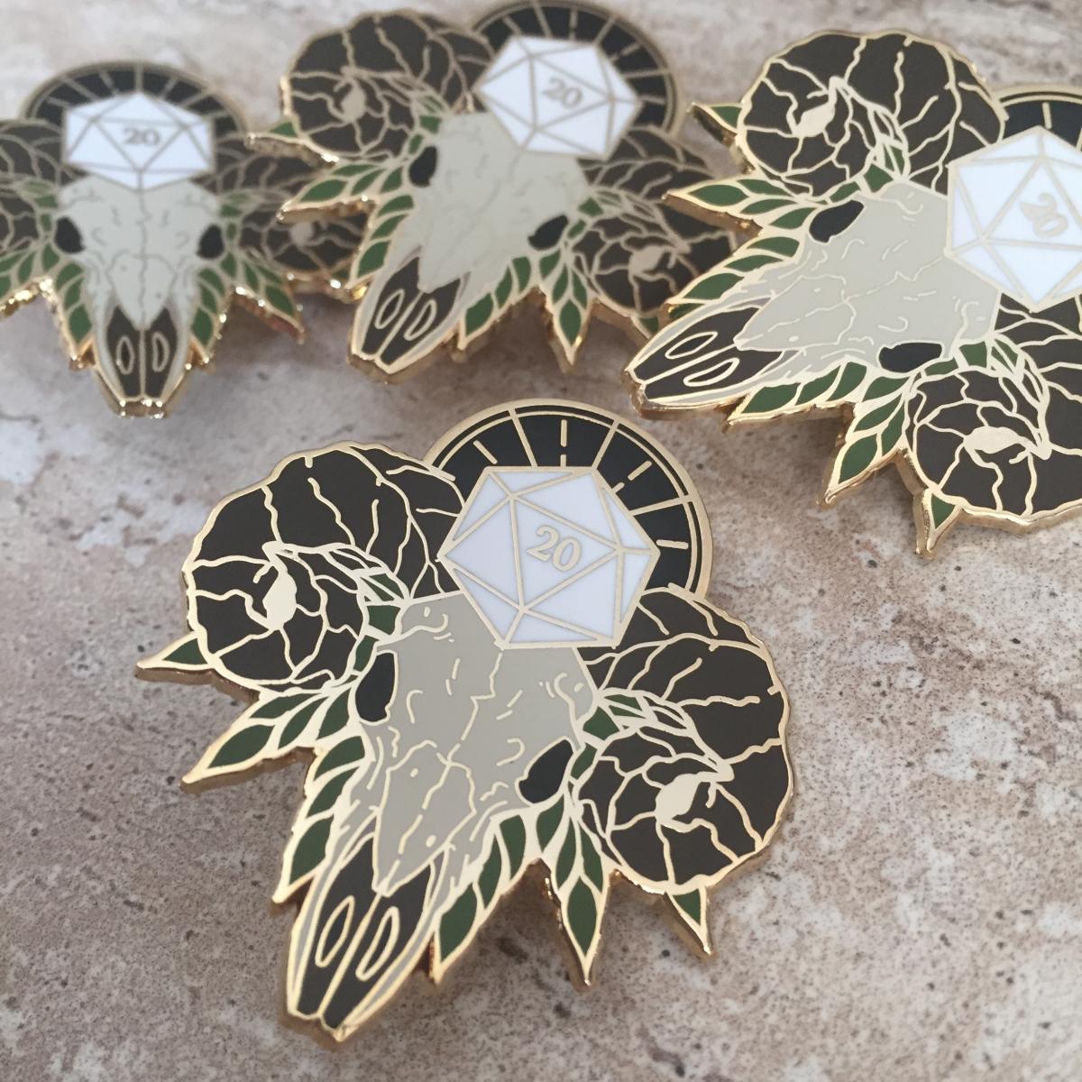 Natural 20 Enamel Pin picture