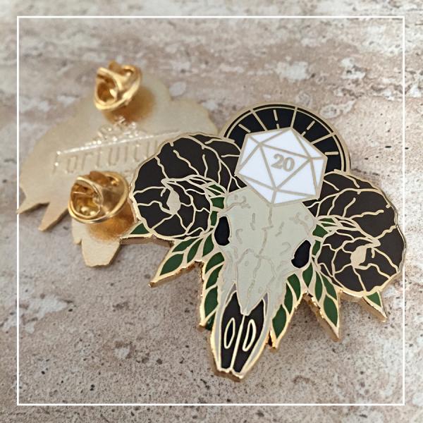 Natural 20 Enamel Pin picture